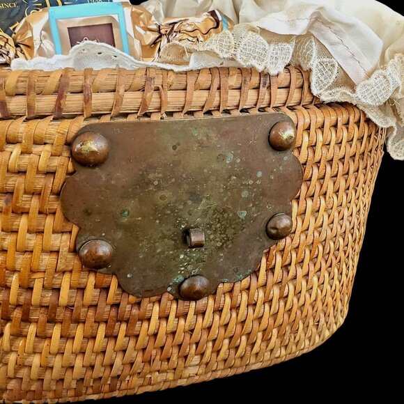 Gift Basket Baby Shower Vintage Antique Gift Shabby Chic Decor Baby Girl - Picture 7 of 12